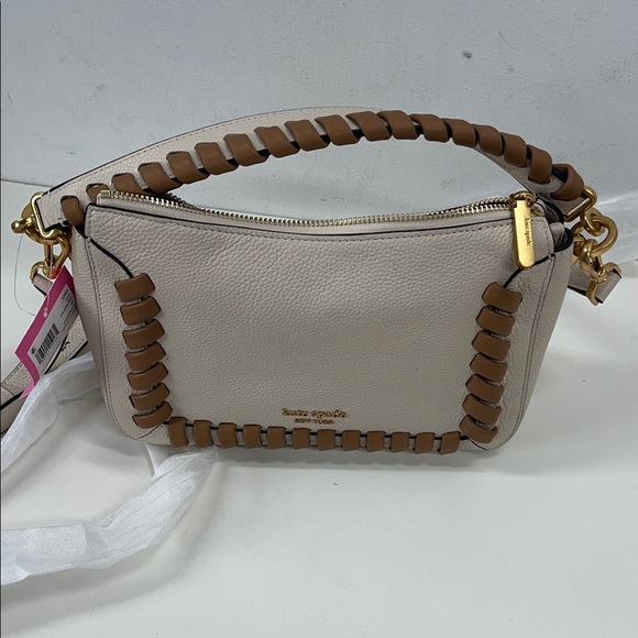 NWT Kate Spade Crush Whipstitch Medium Crossbody in Milk Glass - Picture 9 of 12